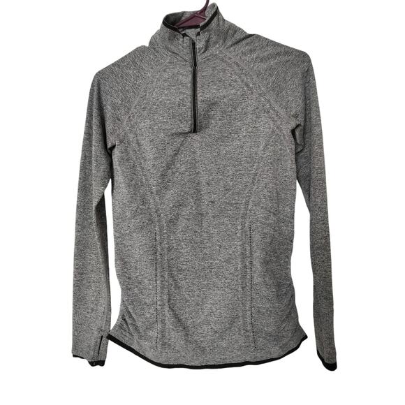 Athleta womens 1/4 zip pullover long sleeve active top gray size XS - Picture 2 of 14